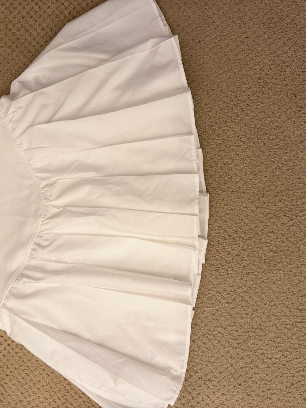FP Movement by Free People White Pleated Circle Skater Skirt